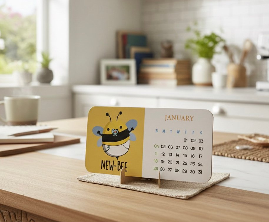 Bee-Themed Desk Calendar