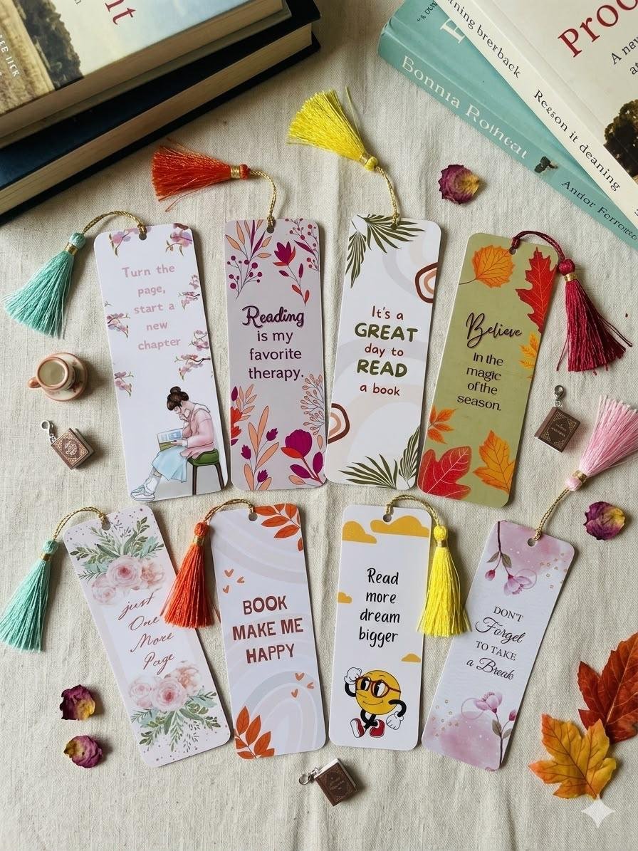 Photo Strip Bookmark with Tassel (Pack of 4)