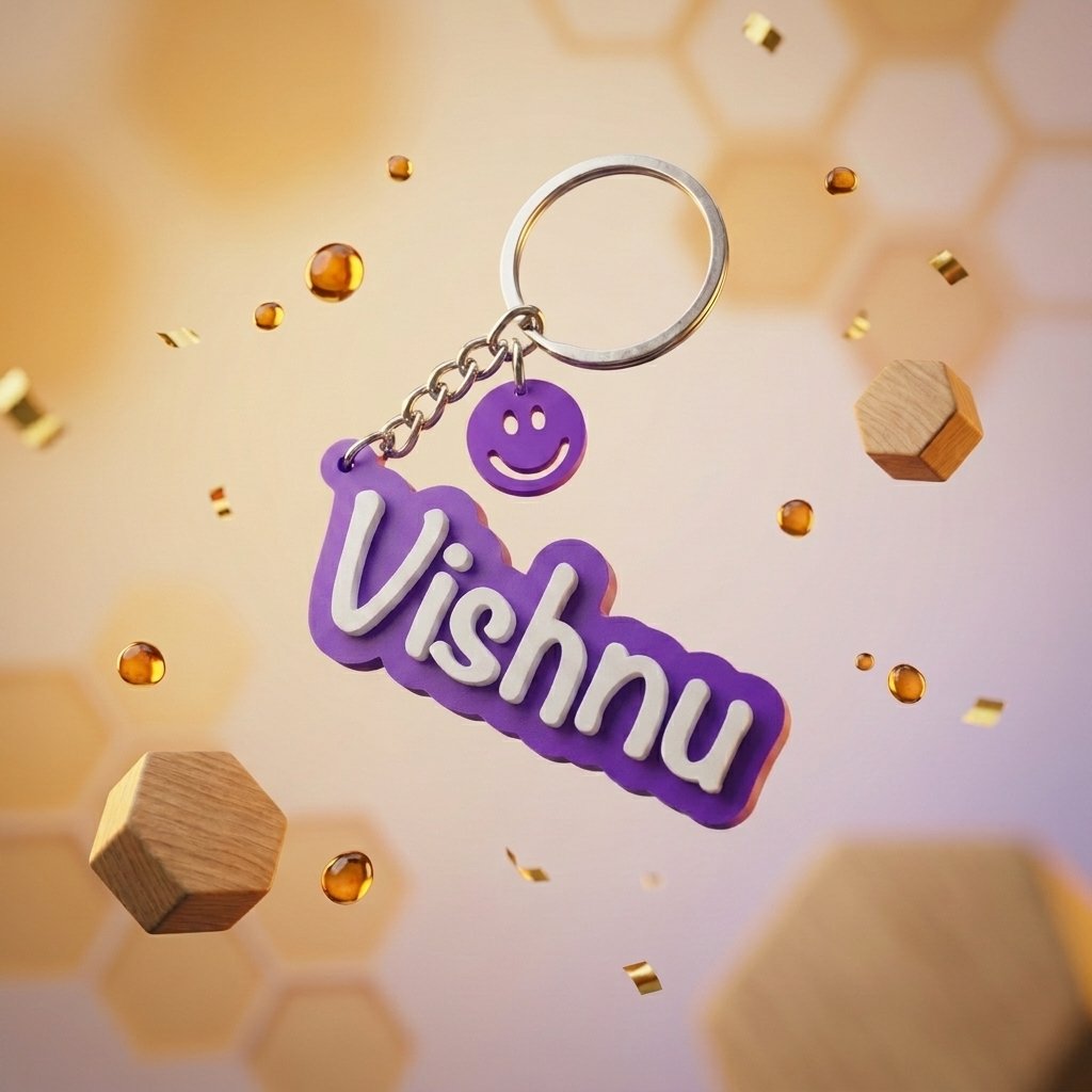 3D Printed Name Keychain