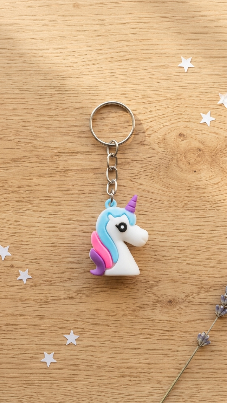 Pastel Unicorn Keycharm