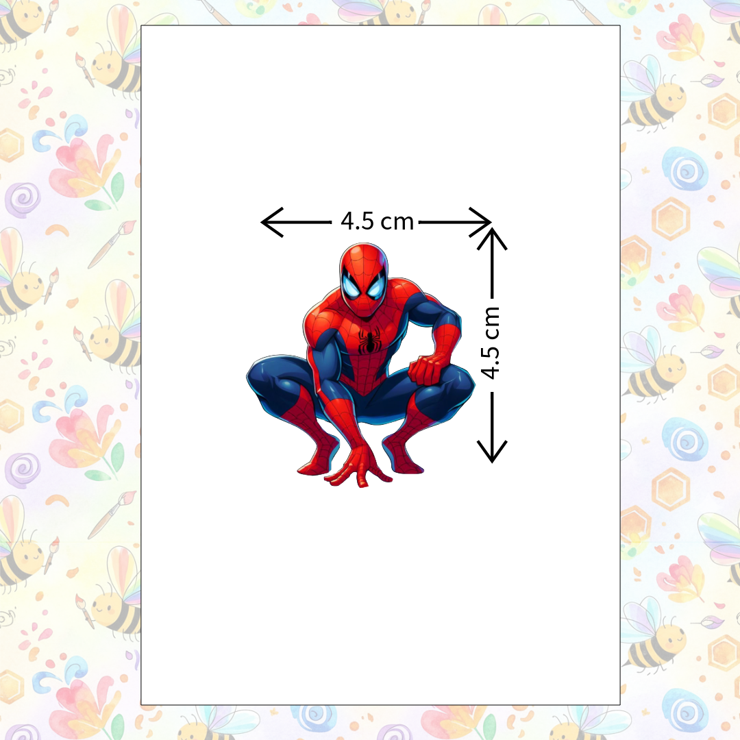 Vinyl Self-Adhesive Sticker for Laptop, Journal, Guitar, Mobile - Waterproof Residue Free (Spider man)
