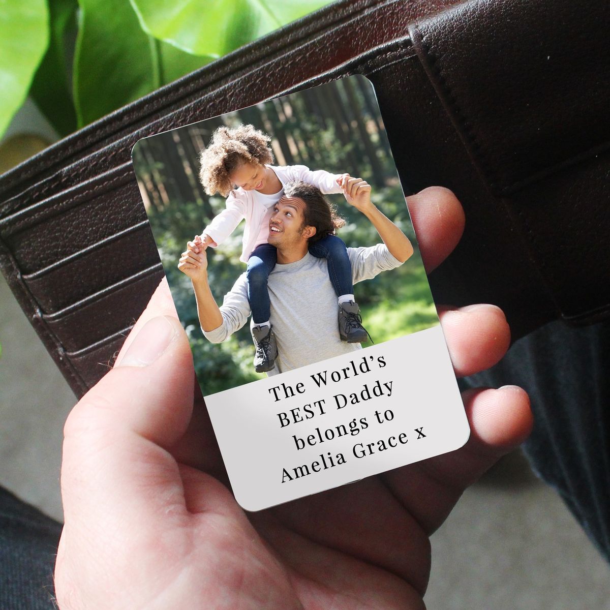 CUSTOMIZED Wallet Card - Your Photo, Message, Spotify Song Code backside Best for Special Occasion Gift For Loved One (Calendar Wallet Card)